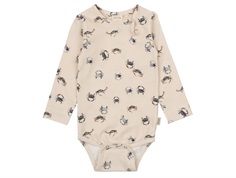 Petit Piao bodysuit sea with crab print